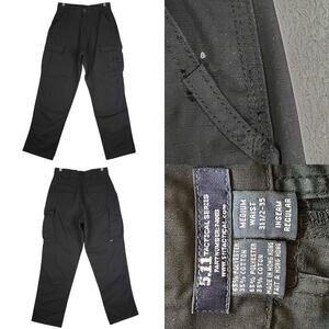5.11 Cargo Pants Tactical Men’s Size M Black Straight Leg Flat Front Utility
